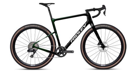 Vélo de gravel ridley kanzo adventure shimano grx di2 11v 700 mm vert stellar noir 2023