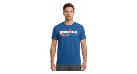 Ironman 70.3 Duisburg Kurzarm T-Shirt Royalblau Herren
