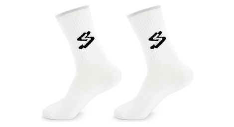 Lot de 2 paires de chaussettes unisexe spiuk top ten blanc