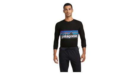 T-Shirt Manches Longues Patagonia P-6 Logo Responsibili-Tee Noir