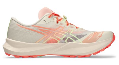 Chaussures Trail Asics Fuji Lite 7 Blanc/Corail Unisexe