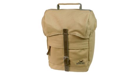 Greenlands sacoche de vélo simple canvas travel 20 litres 30 x 37 x 17 cm camel