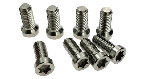 Écrous et boulons de plateau alugear pour mono-plateaux 5 pièces noir