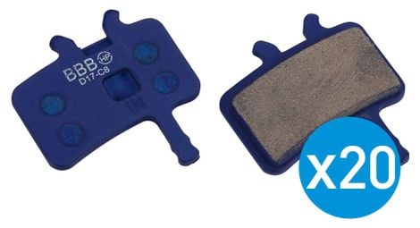 Boite de 20 plaquettes bbb discstop hp pour avid ball bearing bb7 juicy 7 juicy 5 juicy 3 juicy ulti