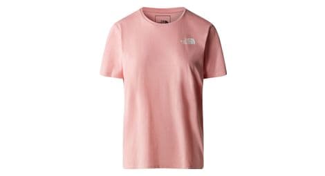 Camiseta para mujer the north face foundation graphic rosa xs