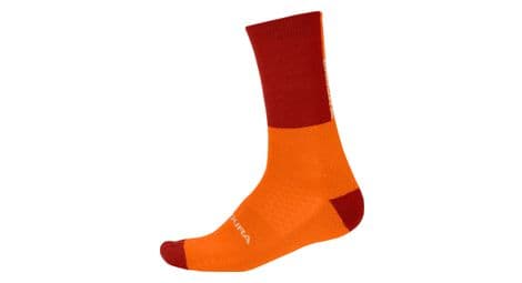 Endura merino sokken oranje/rood