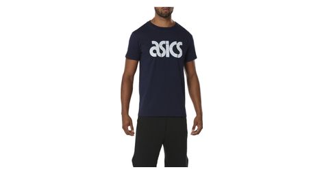 Asics graphic 2 tee a16059 5042 homme bleu marine t shirts