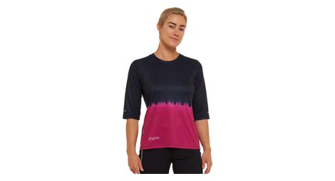 Maillot manches 3/4 femme dharco noir/rose