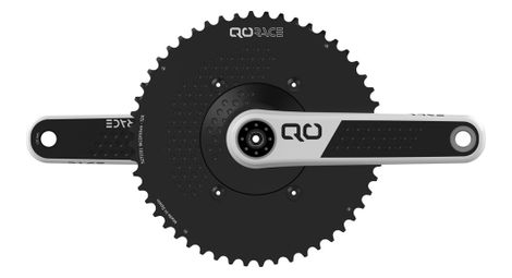 Manivelles carbone avec axe QO RACE Blanc