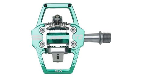 Paire de Pédales Automatiques HT Components T2-SX Turquoise
