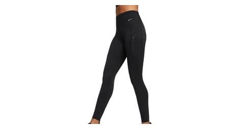 Mallas largas nike dri-fit go mujer negro