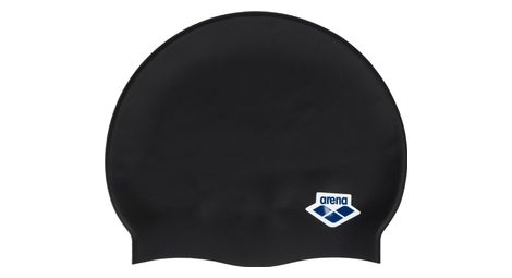 Arena icons team stripe swim cap black white