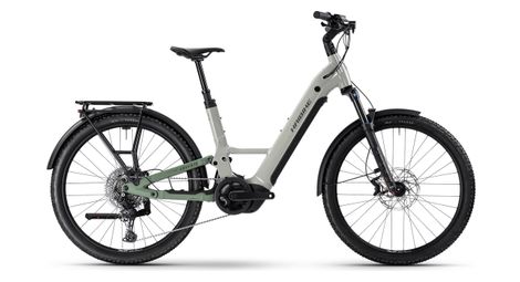 VTT Électrique Tout-Suspendu Haibike Adventr 4 Low Shimano 11V 600Wh Bosch 85 Nm 27.5'' Gris/Vert