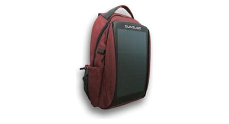 Sac à dos équipé de panneau solaire fixe sunslice zenith  - 8 watts - rouge