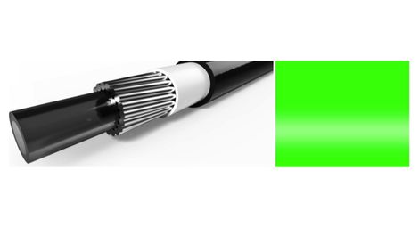 Kit gaine de transmission 10m elvedes avec liner 4.2mm vert fluo
