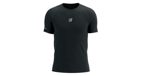 Maillot de manga corta compressport trail racing negro hombre
