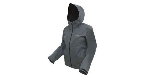 Chaqueta impermeable gris para mujer chiba