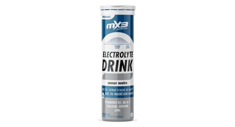 Boisson electrolytes mx3 neutre 15 pastilles