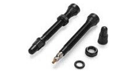pair of miche black tubeless valves
