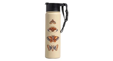 Gourde isotherme united by blue 650 ml sable papillons