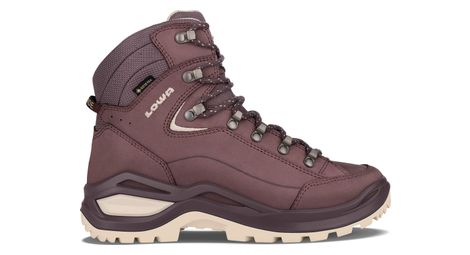 Chaussures de randonnée femme lowa renegade evo gore-tex mid violet