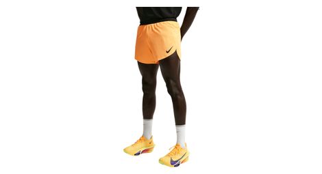 Short Splité Nike AeroSwift 4in Orange Homme