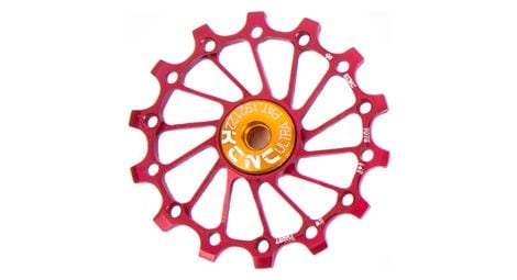 Jockey wheel kcnc narrow/wide long teeth roulement céramique rouge 14 dents