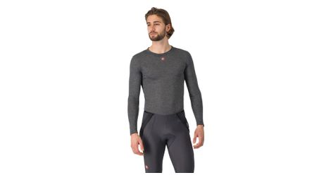 Castelli Herren Unterhemd Langarm Medio Grau