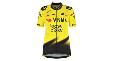 Visma team short sleeve jersey lease a bike yellow 2026 women s