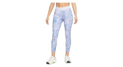 Nike dri-fit pro donna blu viola 3/4 tights s