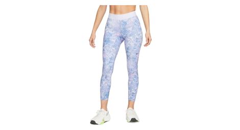 Nike dri-fit pro damen 3/4 tights blau violett xs