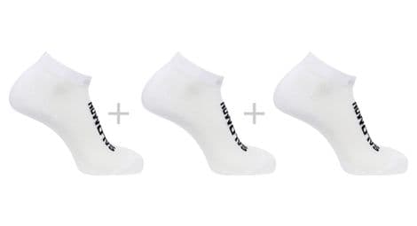 Lot de 3 paires de chaussettes unisexe salomon everyday low blanc