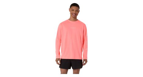 asics fujitrail logo red men s trail t shirt