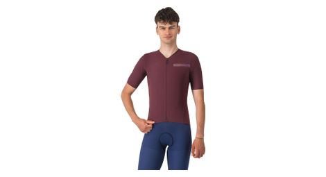 Maillot manches courtes castelli premio evo bordeaux
