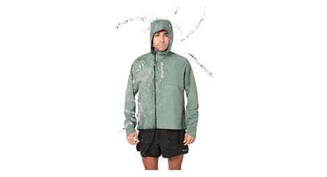 Veste imperméable nnormal trail rain vert homme