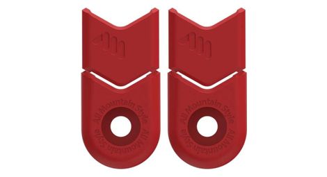 All mountain style crank defender crank protector red