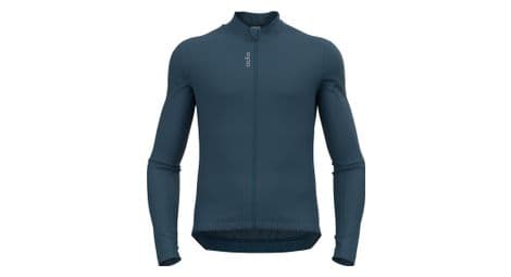Veste de cyclisme odlo full zip zeroweight ceramiwarm bleu