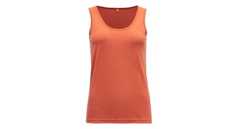 Camiseta de mujer devold eika merino naranja