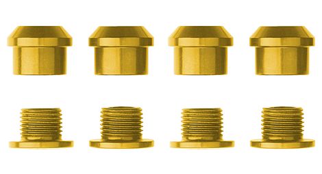 Kit de 4 vis cheminées alugear 6.5mm or