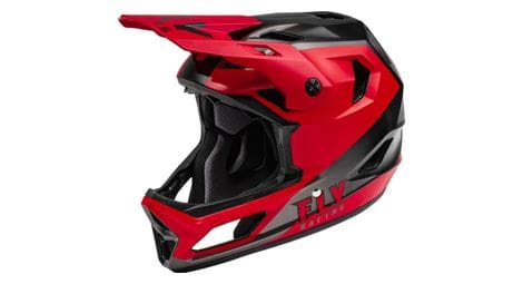 Fly racing rayce casco integral niños rojo / negro