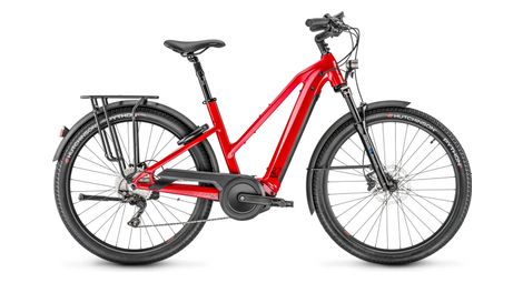 Moustache electric city bike saturday 27 xroad 5 open shimano deore 10v 625 wh 27.5'' red metal 2022