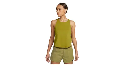 Camiseta de tirantes nike dri-fit run division verde para mujer
