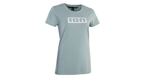 Maillot manches courtes femme ion logo dr bleu