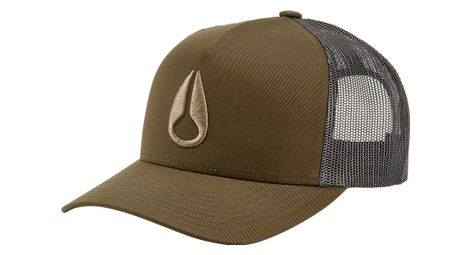 Unisex nixon iconed trucker khaki cap