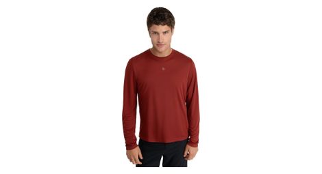 T-shirt randonnée manches longues homme reserve maroon bordeaux