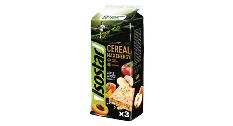isostar cereal max energy 3x55gr flavour apple apricot