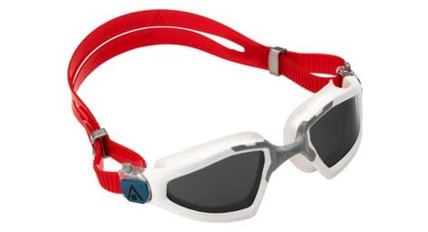 Gafas de natación aquasphere kayenne pro blanco / rojo - lentes grises