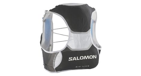 Gilet d hydratation unisexe salomon s lab pulsar 3 set noir blanc