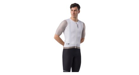 Maillot de manga corta Castelli Corretto blanco/gris para hombre