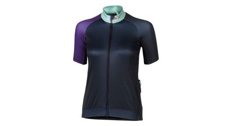 Maillot manches courtes xlc je s18 bleu fonce vert lilas